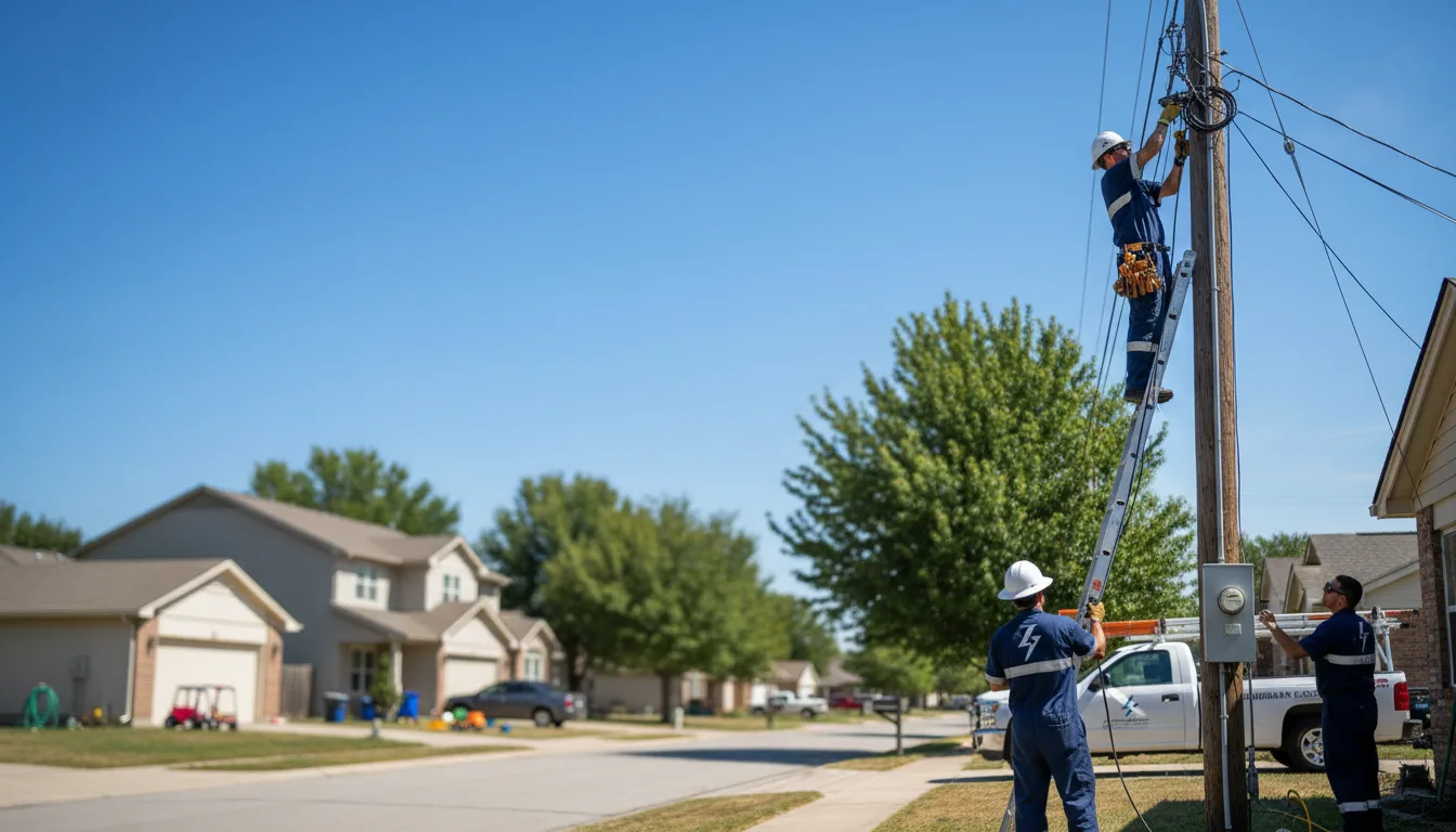 Residential electrician providing installation services in Tecumseh, KS